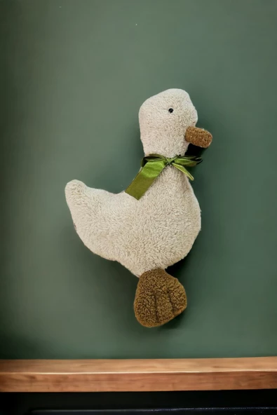 Sevimli Vak Vak Ördek Uykucu Dolum Oyuncak 40cm Orta Boy Bebek Uyku ve Oyun Arkadaşı - 2