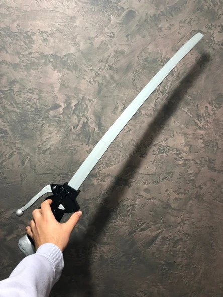 Attack On Titan Katana Sword Kılıç 78 cm Katlanabilir Sağlam Plastik Açılıp Kapanabilen Katana - 3