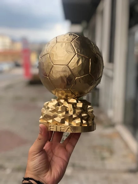 Fifa Ballon D'or  Maketi Gold Altın Rengi 20 cm