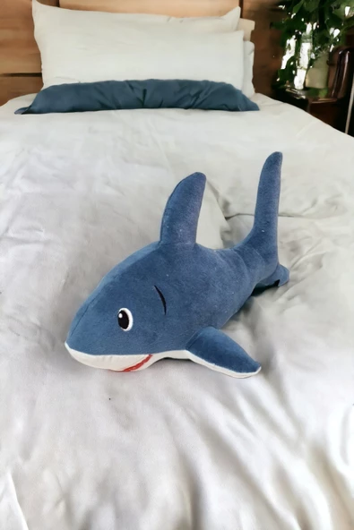 Köpek Balığı Baby Shark Uykucu Dolum Oyuncak 40cm Orta Boy Bebek Uyku ve Oyun Arkadaşı