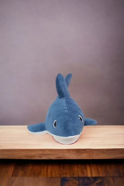 Köpek Balığı Baby Shark Uykucu Dolum Oyuncak 40cm Orta Boy Bebek Uyku ve Oyun Arkadaşı - 3