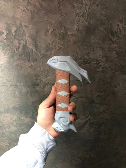 Yasuo Katana Sword Kılıç 75 cm Katlanabilir Sağlam Plastik Açılıp Kapanabilen Katana - 2