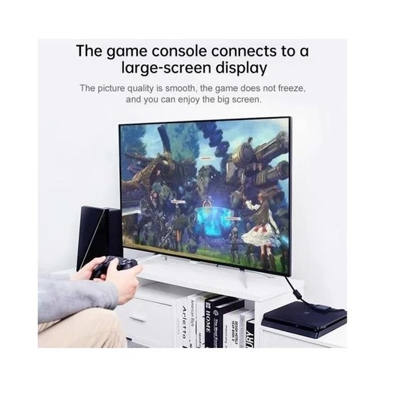 4671 Hdmi To Hdmi + Vga Monitör Çevirici Ps4 Dönüştürücü Switch Splitter Adaptör - 5