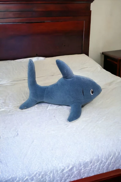 Köpek Balığı Baby Shark Uykucu Dolum Oyuncak 40cm Orta Boy Bebek Uyku ve Oyun Arkadaşı - 2