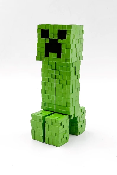 Minecraft 10 cm Yeşil Creeper Figür Oynar Ayaklı