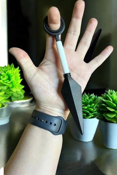 2 Adet Klasik Ninja Hareketli Kunai Anime Figür Naruto Spinner 17 cm - 2