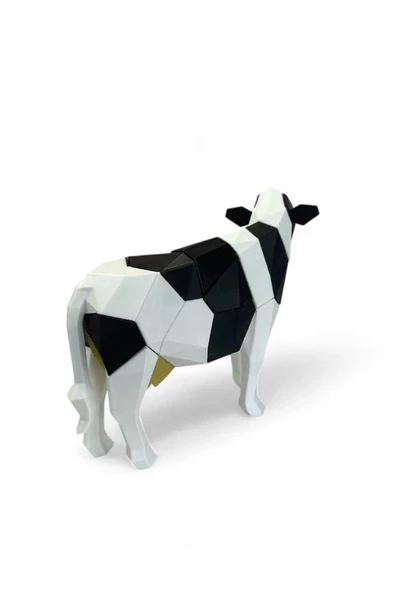 İnek V2 (Cow) Mıknatıslı 3D Yapboz Puzzle Çevre Dostu Eğitici Oyuncak - Resim 5