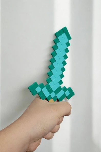 Minecraft Elmas Kılıç 20 Cm Sword  Dia mond Dekoratif Obje - 3