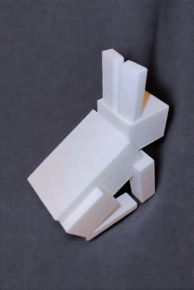 Minecraft Rabbit Tavşan Beyaz 7 cm Figür Dekoratif Obje - 3