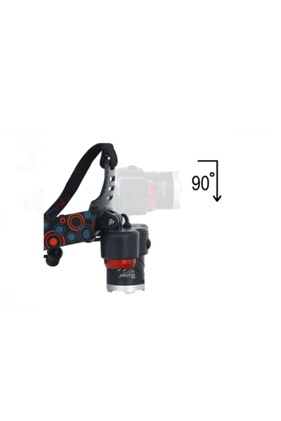 Watton 6000 LÜMEN ŞARJLI PROFESYONEL ULTRA KAFA LAMBASI WATTON WT-632 - 4