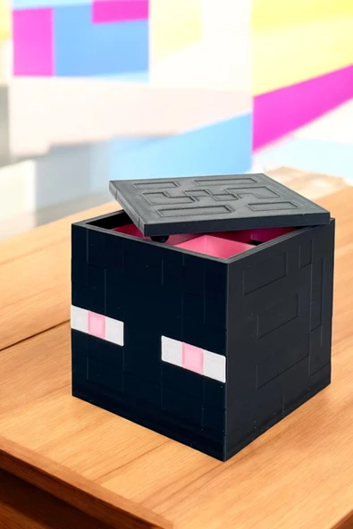 Minecraft Enderman Kalemlik 8 cm Kalem Kutusu Dekoratif Obje - 2