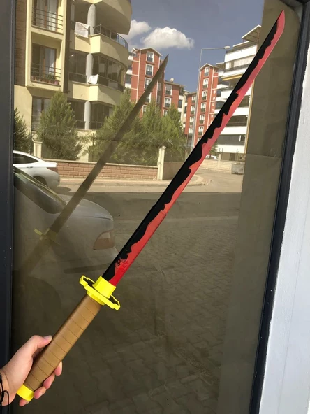 Tsugikuni Yoriichi Katana Sword Kılıç Demon Slayer 95 cm Katlanabilir Açılıp Kapanabilen Katana