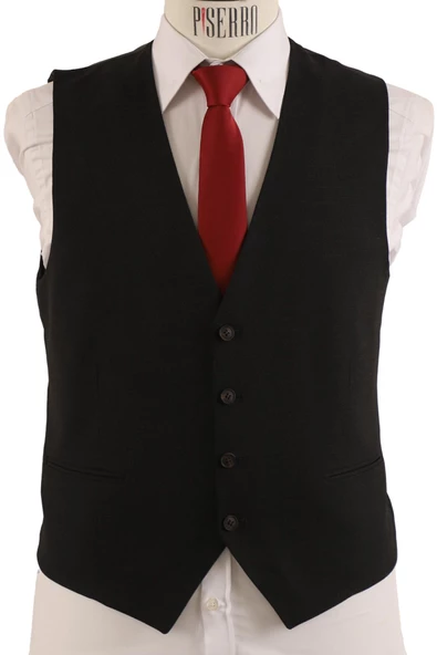 Yelekli Takım Elbise Slim Fit - 7