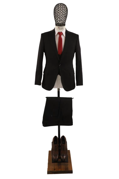 Yelekli Takım Elbise Slim Fit - 2