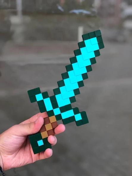 Minecraft 30 Cm Diamond Sword Elmas Kılıç Dekoratif Obje