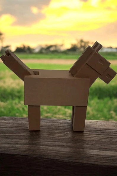 Minecraft 10 cm Horse At Figür Dekoratif Obje