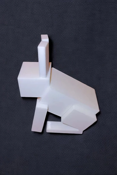 Minecraft Rabbit Tavşan Beyaz 7 cm Figür Dekoratif Obje - 2