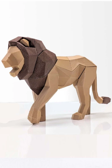 Aslan (Lion) Mıknatıslı 3D Yapboz Puzzle Çevre Dostu Eğitici Oyuncak