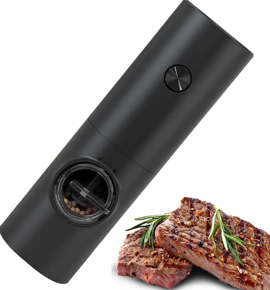 QASUL Yeni Elektrikli Otomatik Değirmen Biber Ve Tuz Değirmeni İle Üretilen LED Işık Ayarlanabilir - 6