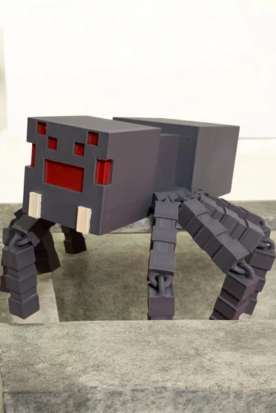 Minecraft 7 cm Spider Örümcek Figür Dekoratif Obje - 3