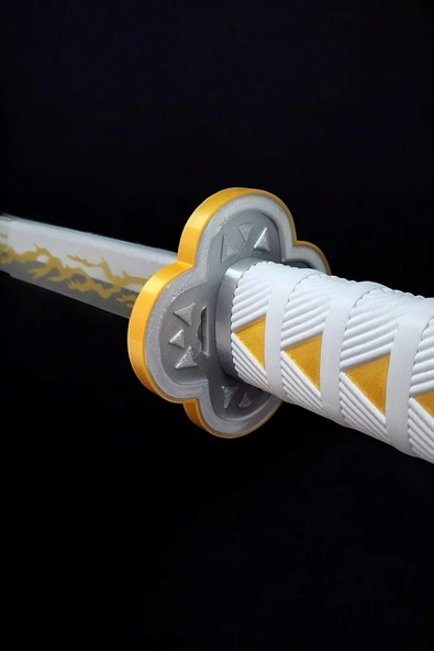 Zenitsu Agatsuma Katana Sword Kılıç 90 cm Katlanabilir Açılıp Kapanabilen Katana Demon Slayer - 3
