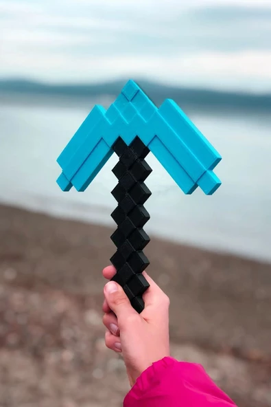 Minecraft 20 Cm Pickaxe Kazma Dekoratif Obje