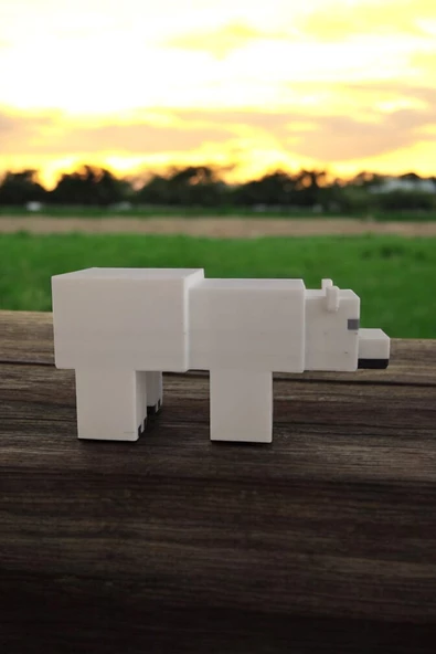 Minecraft 10 cm Polar Bear Kutup Ayısı Figür Dekoratif Obje - 2