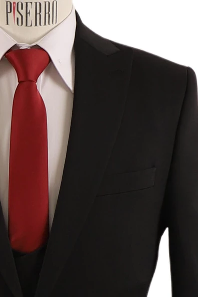 Yelekli Takım Elbise Slim Fit - 5