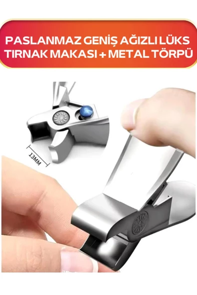 Fontenay Ultra Geniş Ağızlı Paslanmaz Tırnak Makası Ve Tırnak Törpüsü Set - 2