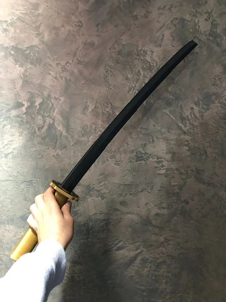 Yoriichi Demon Slayer Katana Sword Kılıç 75 cm Katlanabilir Açılıp Kapanabilen Katana - 3