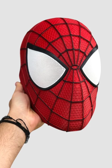 Spiderman Örümcek Adam Maskesi Marvel Mıknatıslı Giyilebilir Gerçekçi