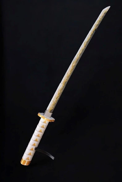 Zenitsu Agatsuma Katana Sword Kılıç 90 cm Katlanabilir Açılıp Kapanabilen Katana Demon Slayer - 2