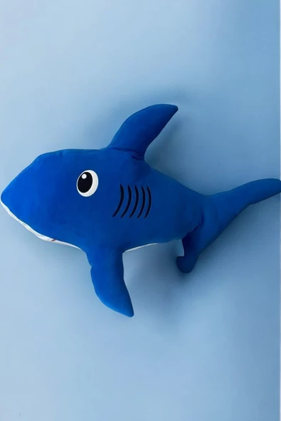 Köpek Balığı Büyük Baby Shark Uykucu Dolum Oyuncak 120 cm Büyük Boy Bebek Uyku ve Oyun Arkadaşı