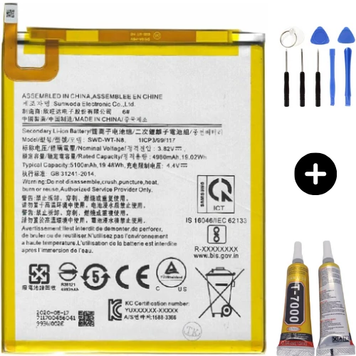 Samsung Galaxy Tab A8 SM-T297 Uyumlu Batarya Pil + Montaj Seti