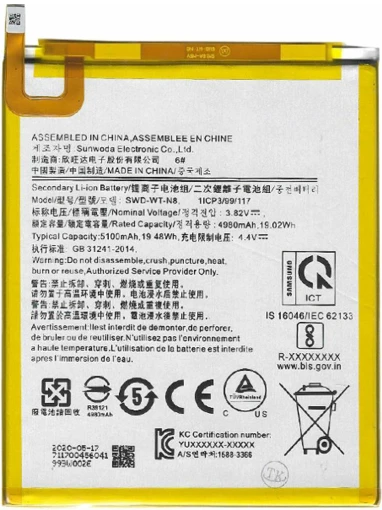 Samsung Galaxy Tab A8 SM-T297 Uyumlu A Kalite Batarya Pil
