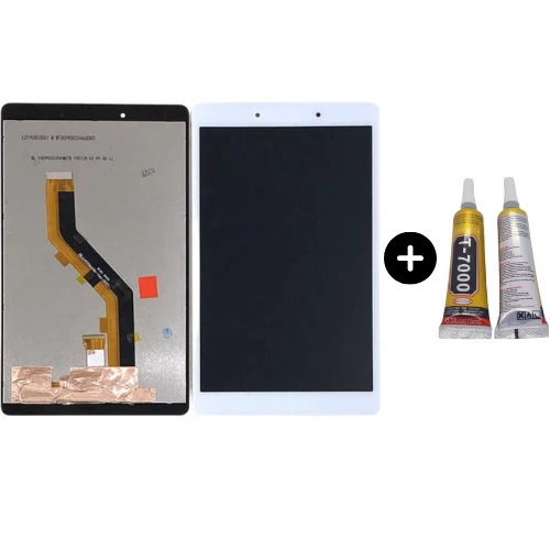 Samsung Galaxy Tab A8 SM-T290 Uyumlu HK Dokunmatik Set Beyaz + B7000