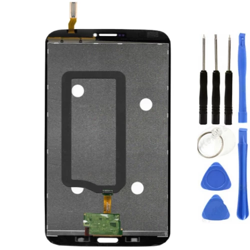 Samsung Galaxy SM-T312 Uyumlu HK Dokunmatik Set Siyah + Tamir Seti