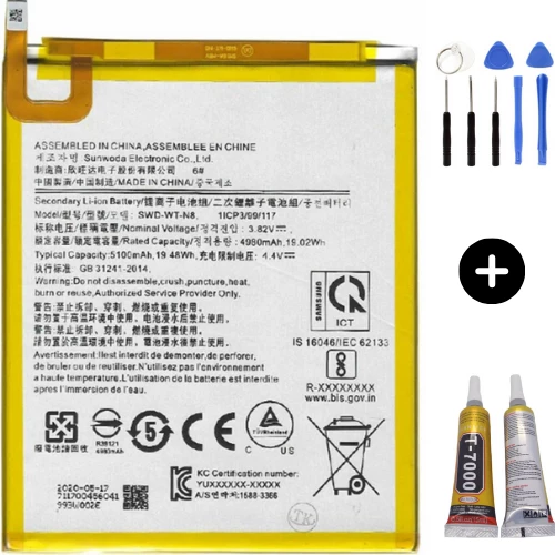 Samsung Galaxy Tab A7 Lite SM-T220 Uyumlu Batarya Pil + Montaj Seti