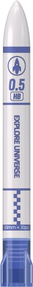 WRITECH W-505 0,5MM (BEYAZ-MAVİ/BEYAZ-TURUNCU) KALEM UCU - 36'LI STAND - 2