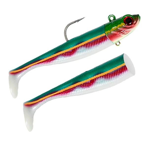Seabor Deep Fake 18.5cm 200gr 2+1 Off Shore Silikon Yem  Green UV