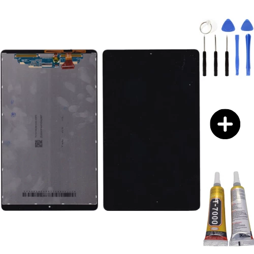 Samsung Galaxy Tab A3 XL SM-T510 Uyumlu HK Dokunmatik Set Siyah + Montaj Seti