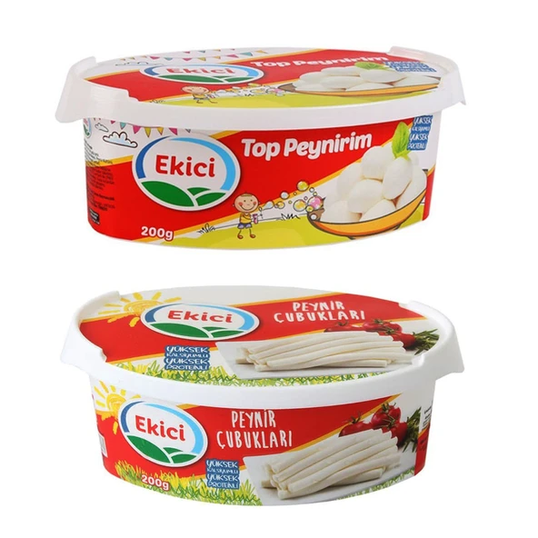 Ekici Top Peynirim 200 gr + Peynir Çubukları 200 gr 2 li Set - 1