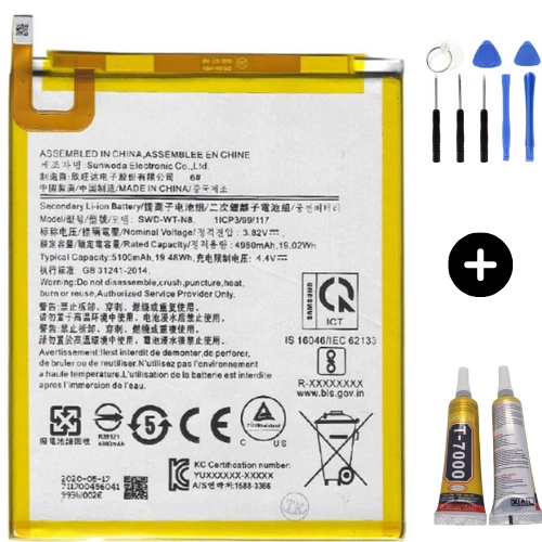 Samsung Galaxy Tab A8 SM-T295 Uyumlu A Kalite Batarya Pil + Montaj Seti