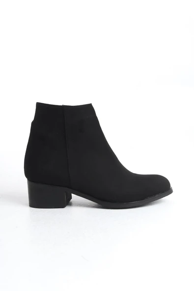 Kadın Hakiki Deri Kısa Topuklu Bot Fermuarlı Şık Casual Tam Kalıp Bootie - Resim 12