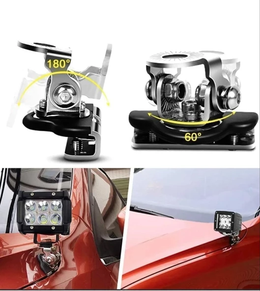 Kaput Üstü Off-Road Led Montaj Ayağı (2 Adet) - 4