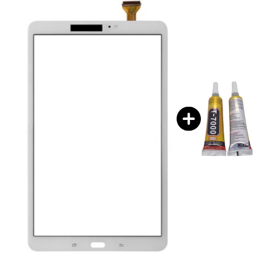 Samsung Galaxy Tab A SM-T587 Uyumlu HK Dokunmatik Beyaz + B7000