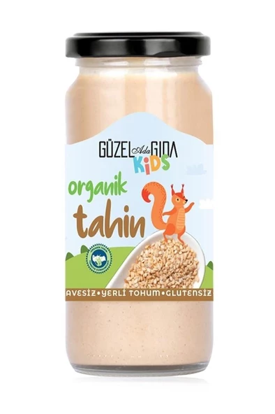 Güzel Ada Gıda Kids Organik Tahin Yerli Susam Glutensiz 220 Gr