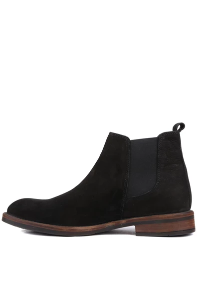Shoetyle - Siyah Nubuk Erkek Chelsea Bot 365-0010 - 7