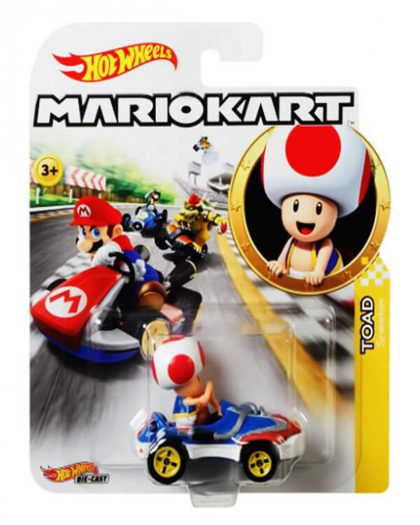 Hot Wheels Mario Kart Karakter Araçlar Toad GBG30