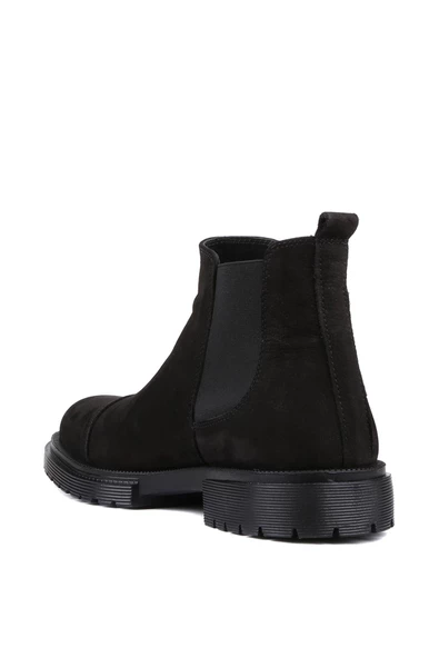 Shoetyle - Siyah Nubuk Erkek Chelsea Bot 365-0011 - 7